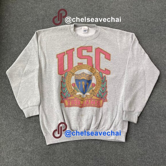 Vintage University of Southern California USC Trojans Mens Womens Sweatshirt - Picture 1 of 2